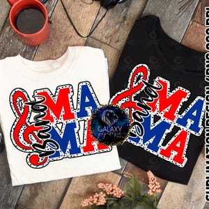 Band Mama Sublimation Design, Band Mom Sublimation, Blue Red, Dalmatian Dots, Digital File, DTF