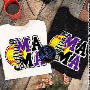 Softball Mama Sublimationsdesign, Softball Mom Sublimation, schwarz lila, Dalmatiner Punkte, digitale Datei, DTF