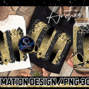 Gold Black Cheer Background Sublimation, Cheer Background Brush Strokes Sublimation Design, INSTANT DOWNLOAD
