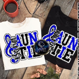 Band Auntie Sublimation Design, Band Aunt Sublimation, schwarz blau, Dalmatiner Punkte, digitale Datei, DTF