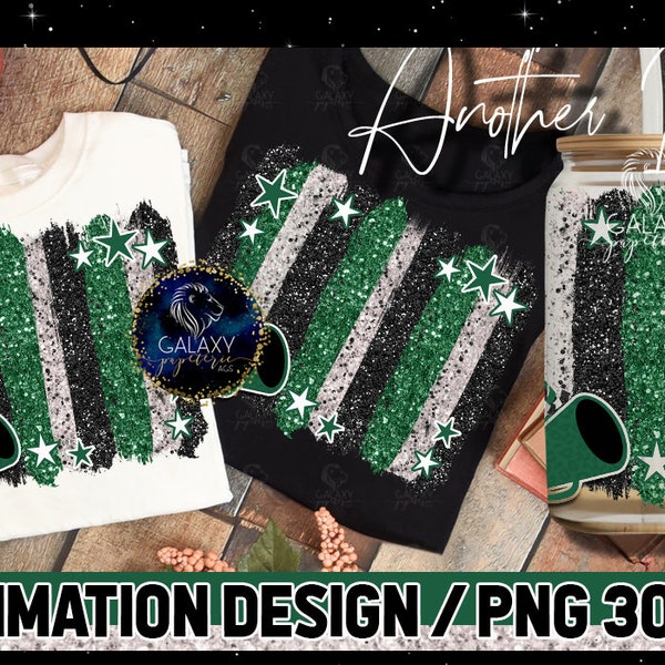 Green Black White Cheer Background Sublimation, Cheer Background Brush Strokes Sublimation Design, INSTANT DOWNLOAD