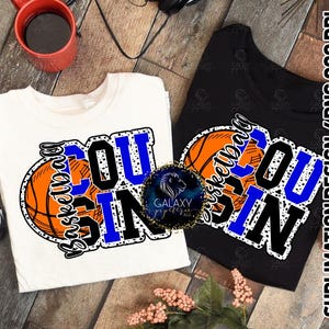 Diseño de sublimación de baloncesto para primos, diseño de sublimación de baloncesto para primos, azul y negro, lunares dálmatas, archivo digital, DTF