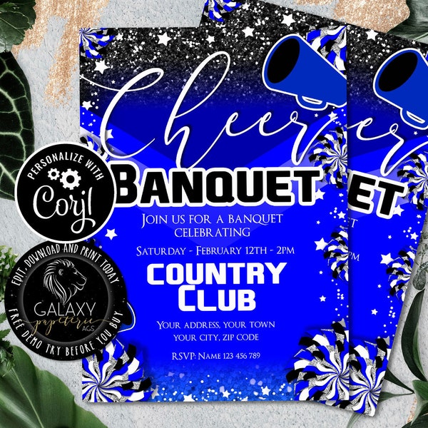 Cheer Banquet Invite Etsy