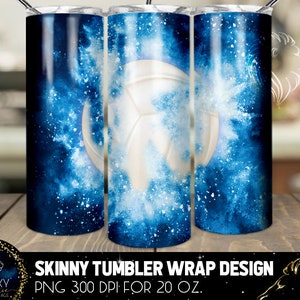Volleyball Ball Tumbler Design, Powder Explotion Volleyball Ball Tumbler, 20 Oz. Skinny Tumbler Wrap Sublimation, Volleyball Tumbler