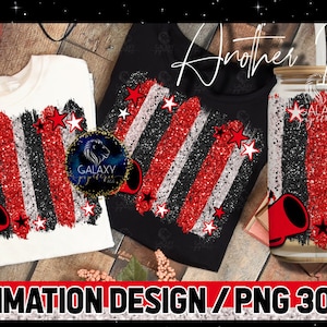 Rood zwart wit cheer achtergrond sublimatie, cheer achtergrond penseelstreken sublimatie ontwerp, INSTANT DOWNLOAD