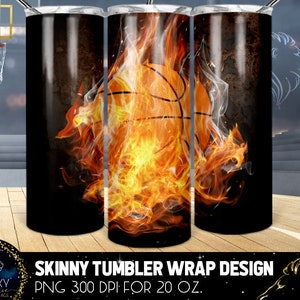 Basketball Ball Tumbler Design, Fair Basketball Ball Tumbler, 20 Oz. Skinny Tumbler Wrap Sublimation, Tumbler Designs Sublimation