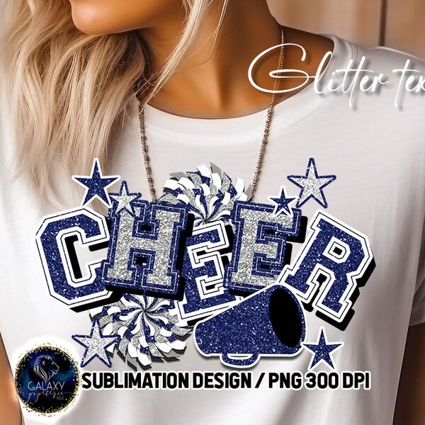 Glitter Cheer Shirt Etsy