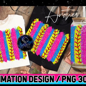 Blue Pink Softball Background Sublimation, Softball Brush Strokes Background, Softball Brush Strokes Sublimation INSTANT DOWNLOAD, PNG