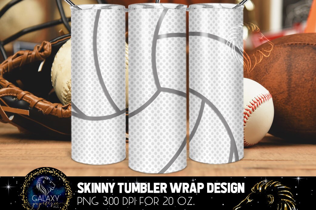 Volleyball Tumbler Design Volleyball Ball Tumbler 20 Oz. Etsy