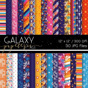 Day of the Dead Digital Papers, Coco Digital Papers, Coco Birthday Digital Papers, Mexican Digital Papers and Paper Scrapboking, Scrapbook