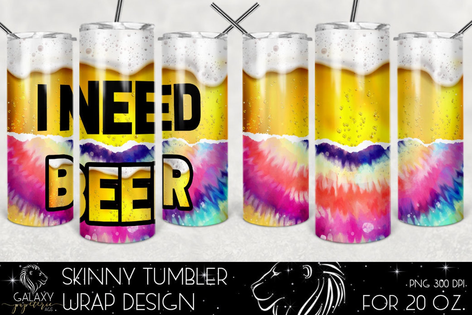 Beer Tumbler Design Tie Dye Tumbler Design 20 Oz. Skinny Etsy
