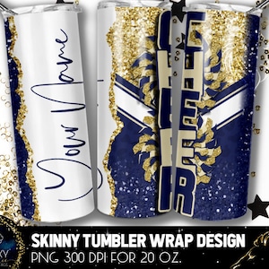 Add Name Cheer Tumbler Design, Cheerleader Leopard Tumbler, 20 Oz. Skinny Tumbler Wrap Sublimation, Tumbler Designs Sublimation