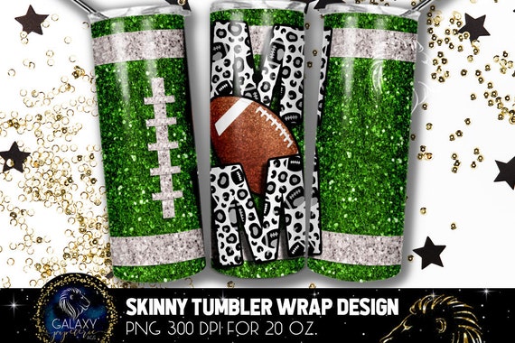 Football Tumbler Wrap  Football Sublimation Tumbler Designs