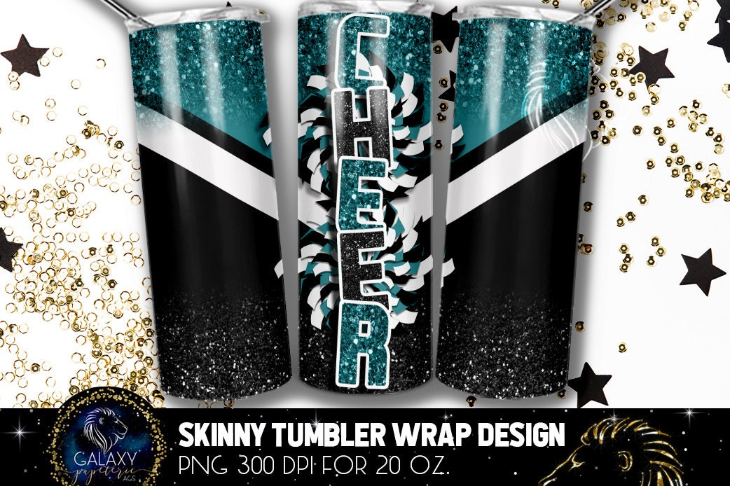 LV Teal and Grey PNG Tumbler Wrap – Glitter N Glitz Designs