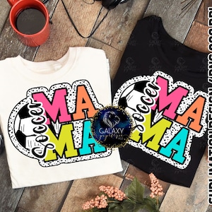 Soccer Mama sublimatie ontwerp, Soccer Mom sublimatie, Bright Doodle, Dalmatische stippen, digitaal bestand, DTF