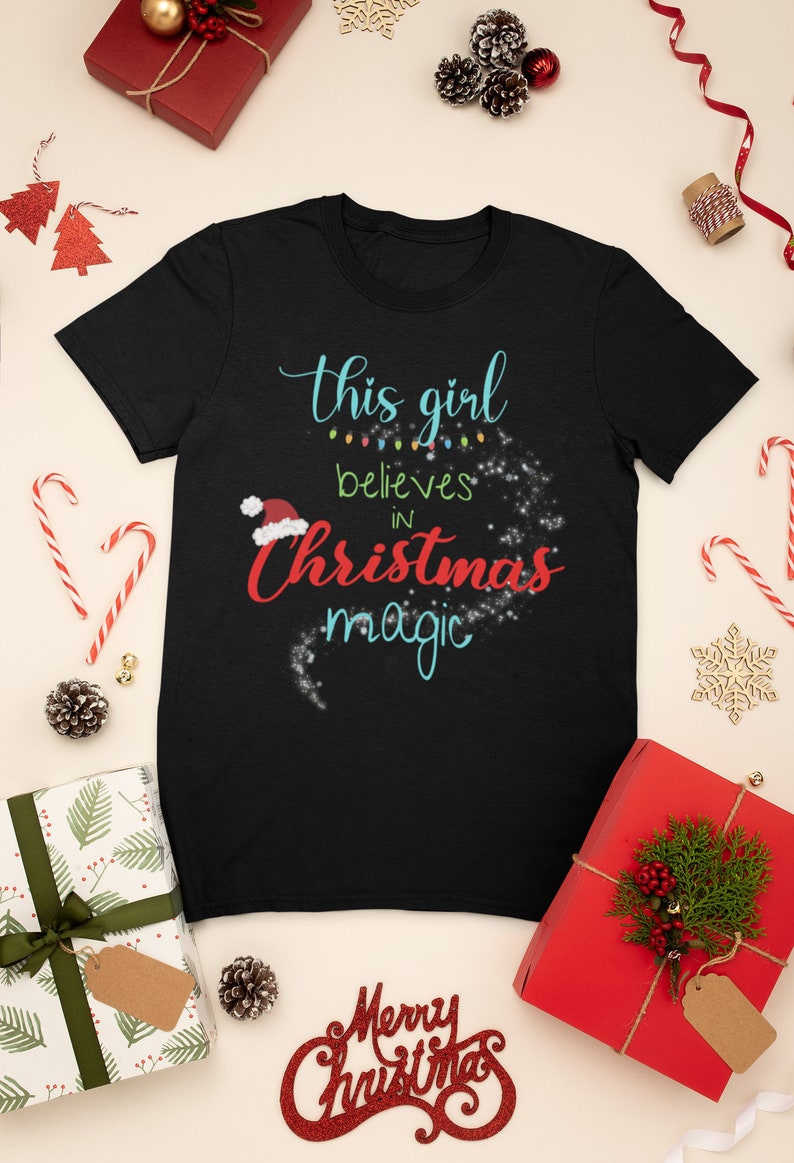 Women Christmas shirt funny Christmas shirt Christmas magic | Etsy