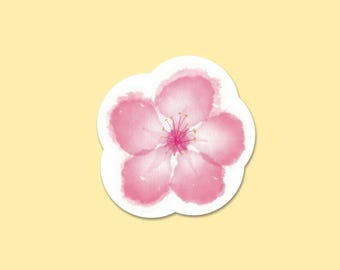 Cherry Blossom - Vinyl Sticker, flower, Laptop Sticker, Planner Sticker, Book Sticker, Cute, girl, girly, chinese, japanese