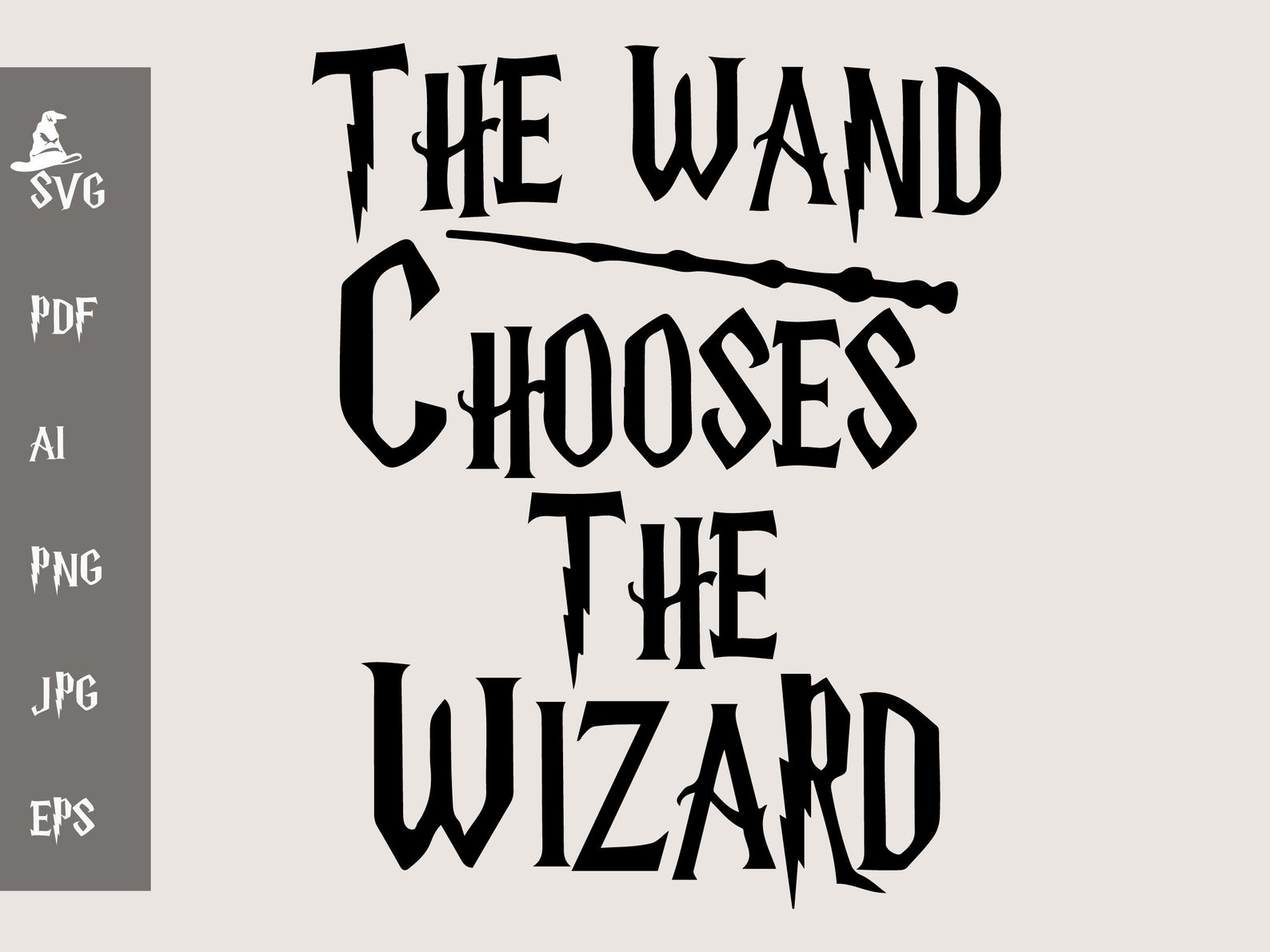 The Wand Chooses the Wizard Harry Potter Svg Harry Potter | Etsy