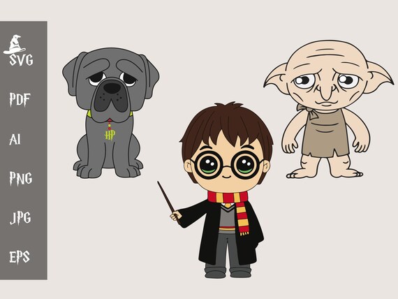 Download Chibi Harry Potter Harry Potter Svg Harry Potter Clipart Etsy