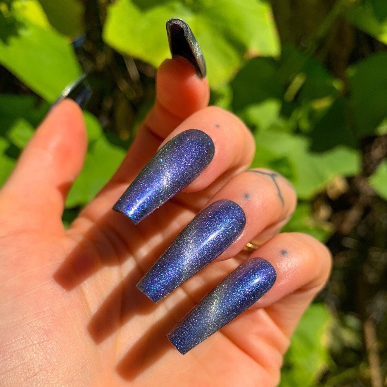 glitter press on nails