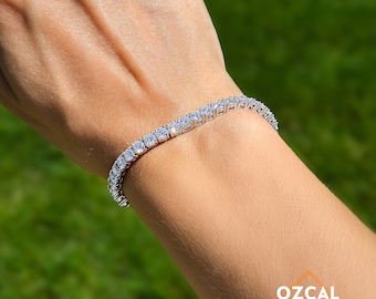 Bracciale a Catena a Scatola in Argento Sterling, Regolabile