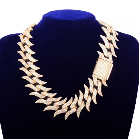 Solid 32mm Big Cuban Link Chain Iced 