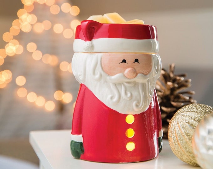 Christmas Wax Warmer, Santa Claus Ceramic Illumination Tart Warmer, Wax