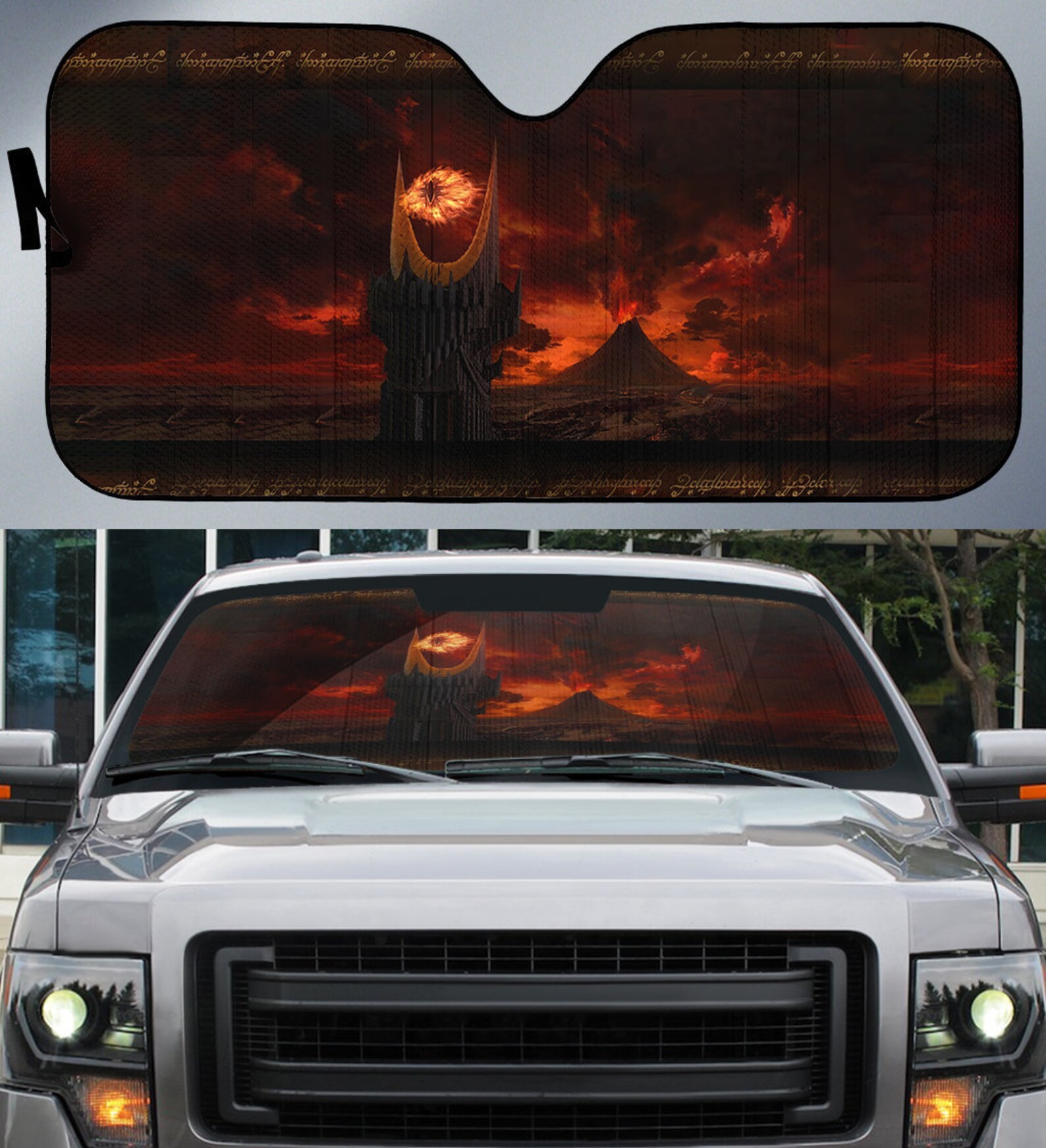 Lord Of The Rings Auto Sun Shade Car Shade Car Accessories | Etsy