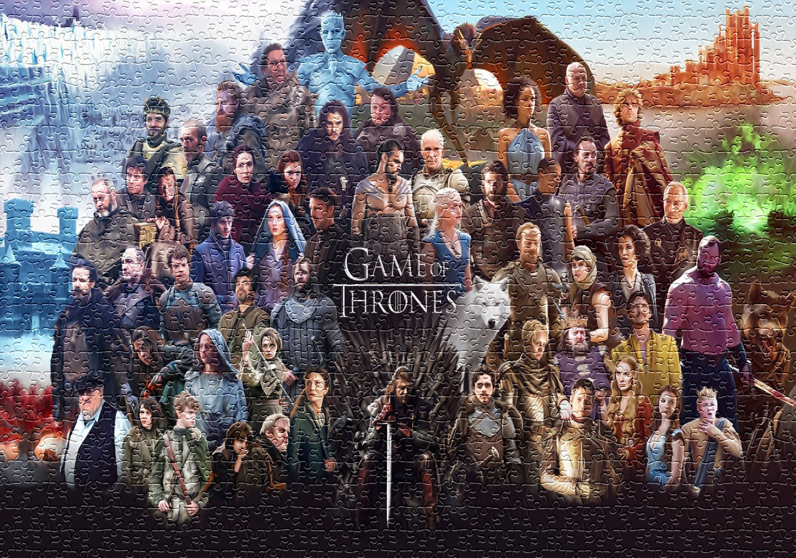 Game of Thrones 1000 Piece Jigsaw Puzzle Premium Jigsaw Etsy