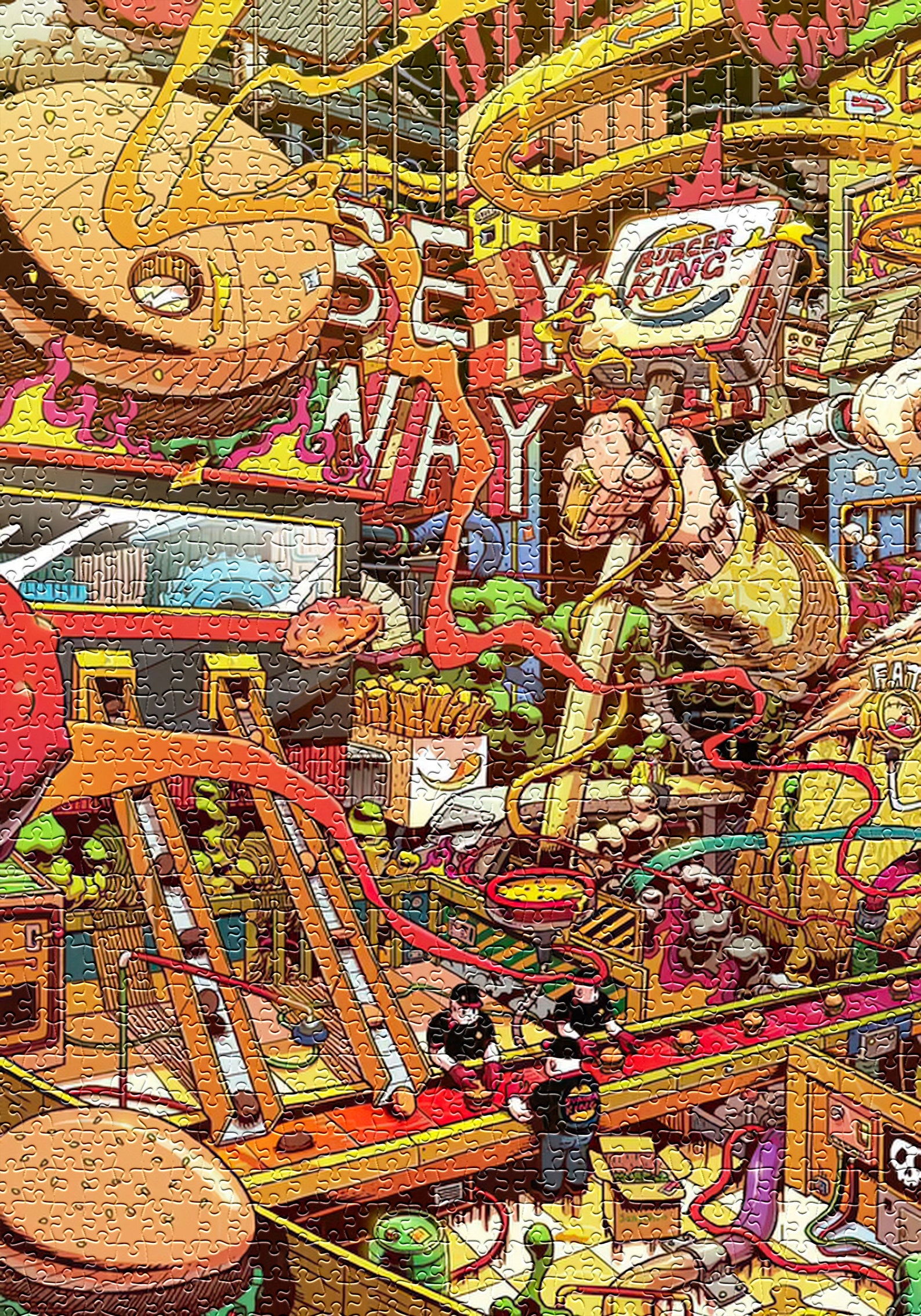 Burger King 1000 Piece Jigsaw Puzzle Premium Jigsaw Puzzle Etsy