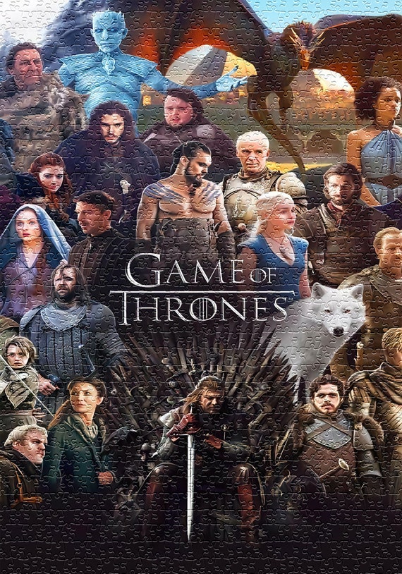 Game Of Thrones 1000 Piece Jigsaw Puzzle Premium Jigsaw Etsy