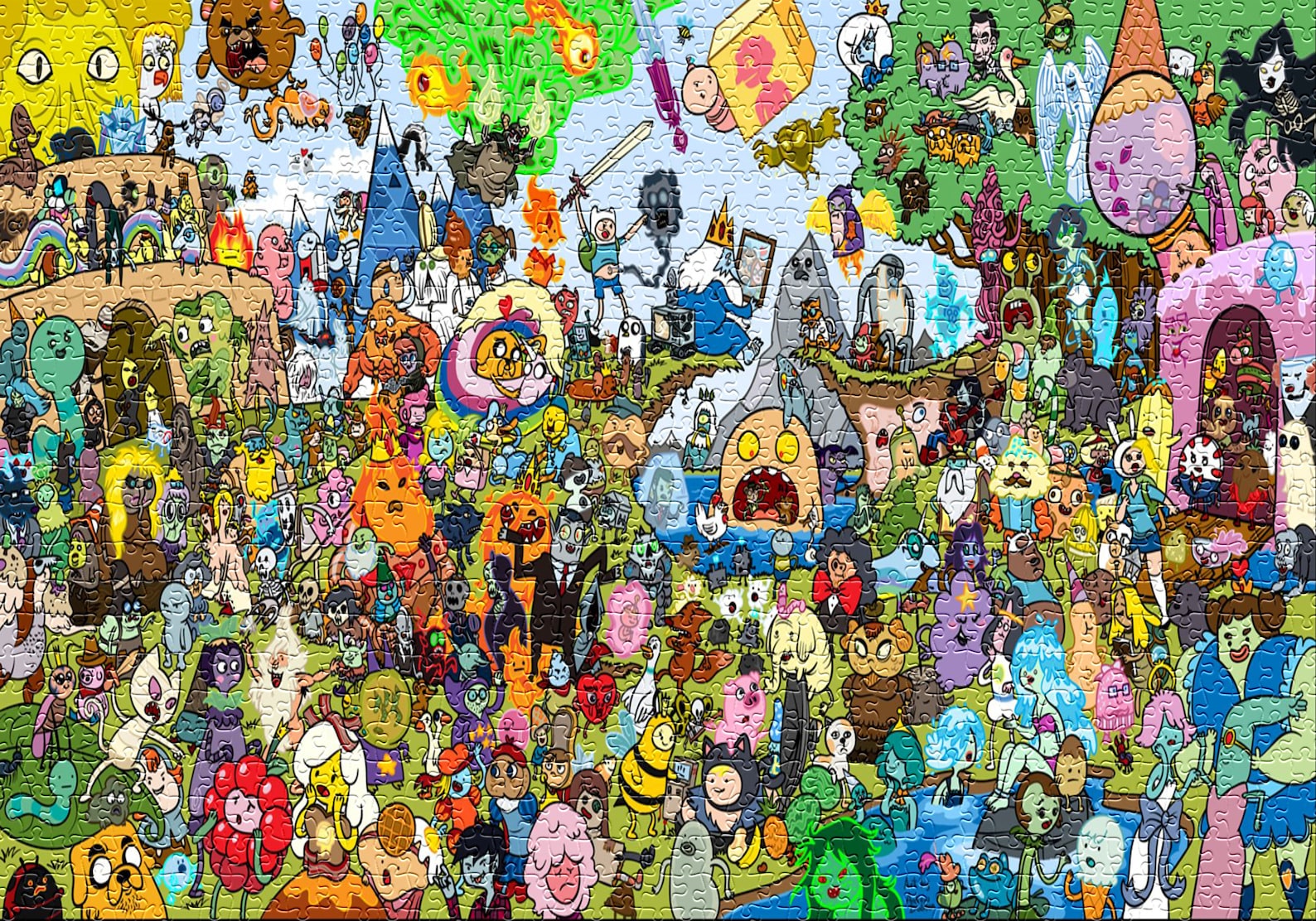 Adventure Time 1000 Piece Jigsaw Puzzle Premium Jigsaw Etsy