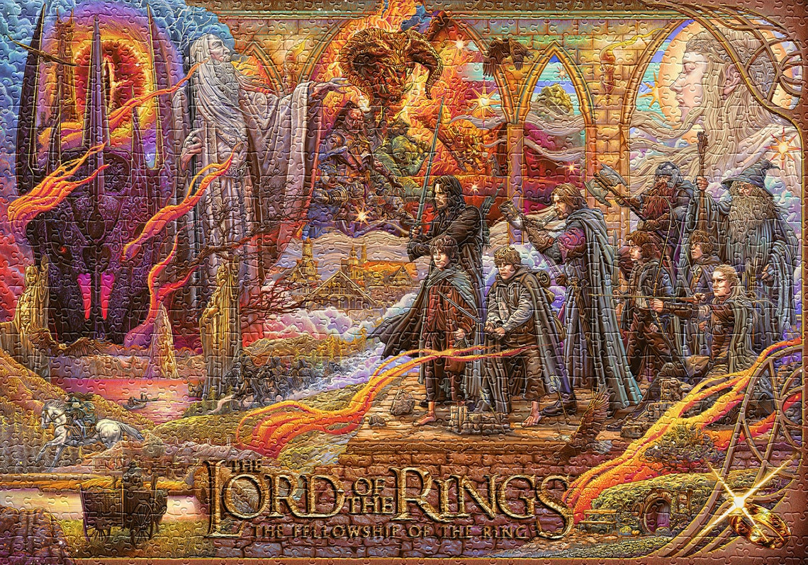 The Lord of the Rings 1000 Piece Jigsaw Puzzle Premium Jigsaw Etsy