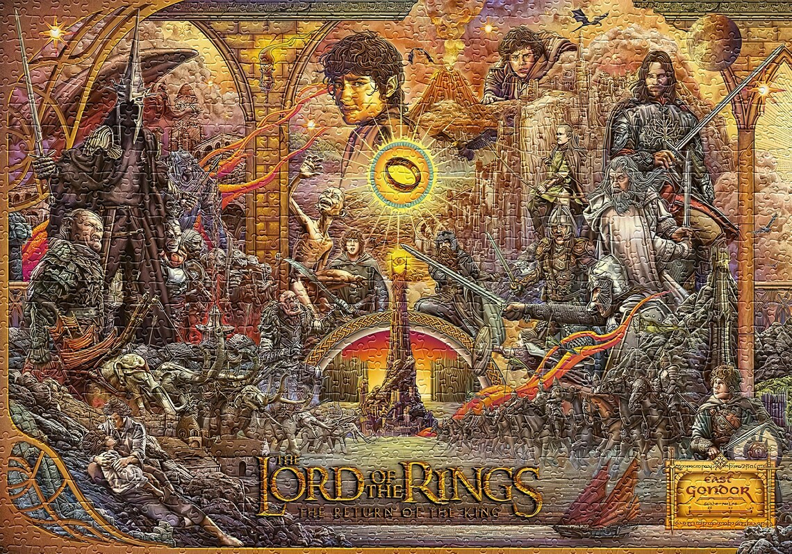 The Lord of the Rings 1000 Piece Jigsaw Puzzle Premium Jigsaw Etsy
