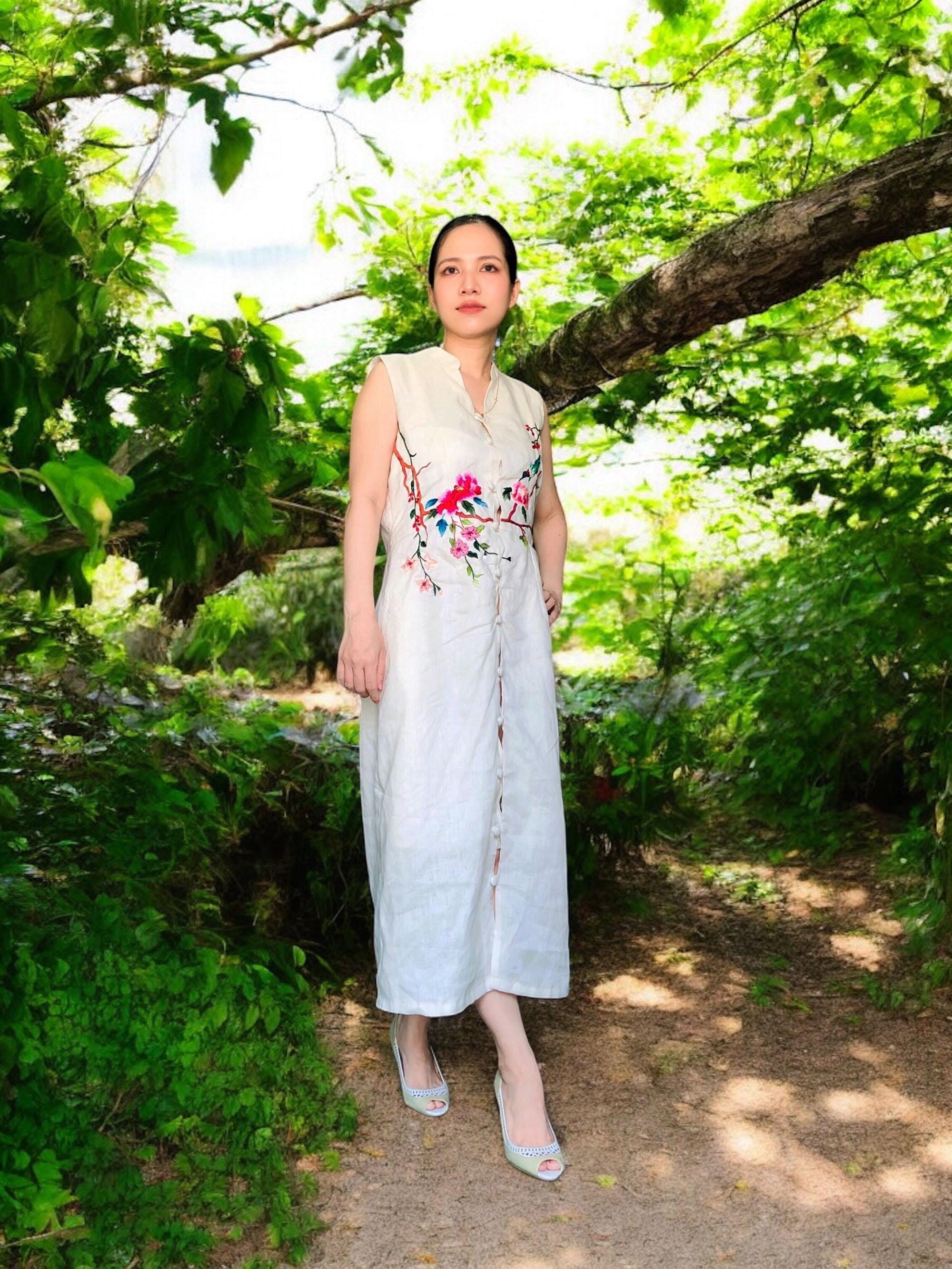 elegant anniversary dresses Folklore Bohème Slip Dress main image 1