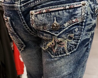 Rock Jeans Etsy