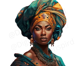 Zwarte vrouw kunst: Afrikaanse koningin, png-afbeelding (commercieel gebruik)