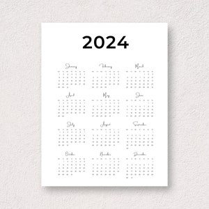 calendrier 2024, 2025, modèle 2026, conception de calendrier de bureau 2024,  calendrier mural année 2024, maquette