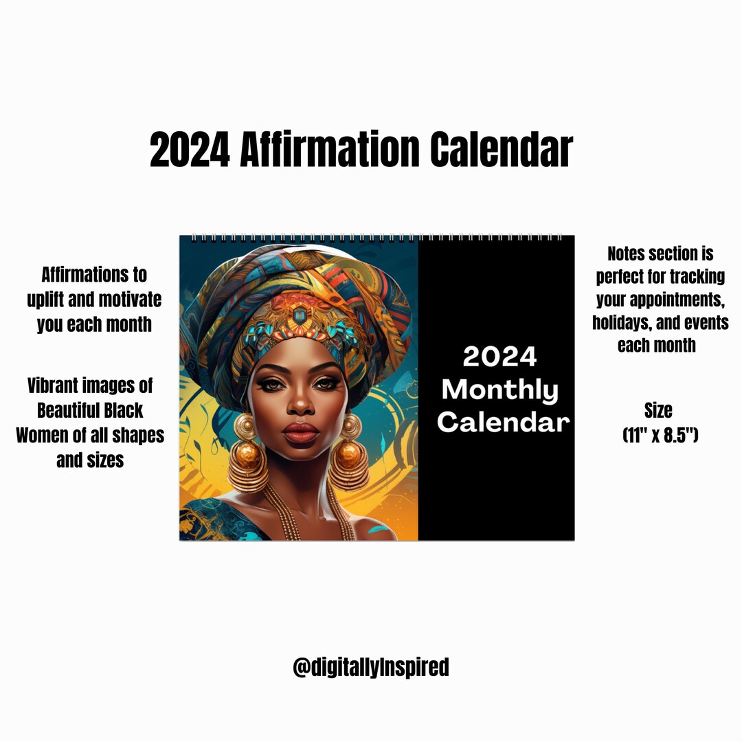 Black Woman Kalender l Affirmationskalender l Black Girl Magic Etsy.de