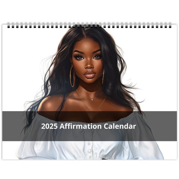Girl 2025 Wall Calendars Etsy