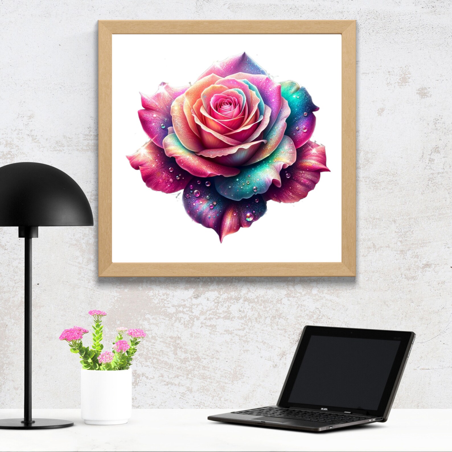 Feminine Wall Art L Girly Wall Art L Downloadable Print L Bathroom Wall ...