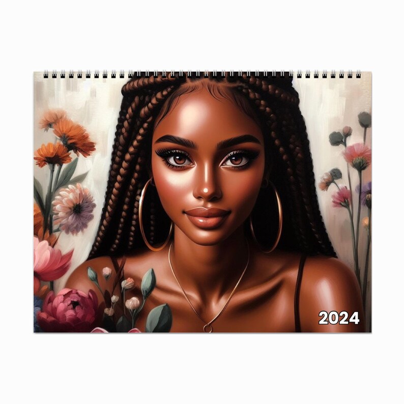 2024 Wall Calendar L Affirmation Calendar L Black Girl Magic L Words of