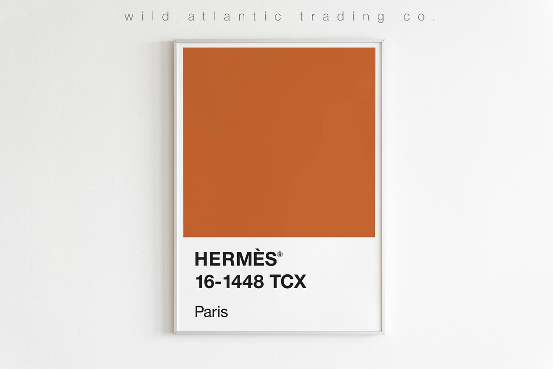 Printable Hermes Color Swatch Poster Inspired Color Palette Etsy