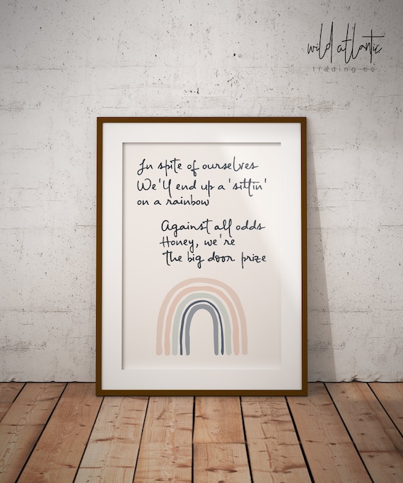 Printable in Spite of Ourselves John Prine Lyric Digital | Etsy