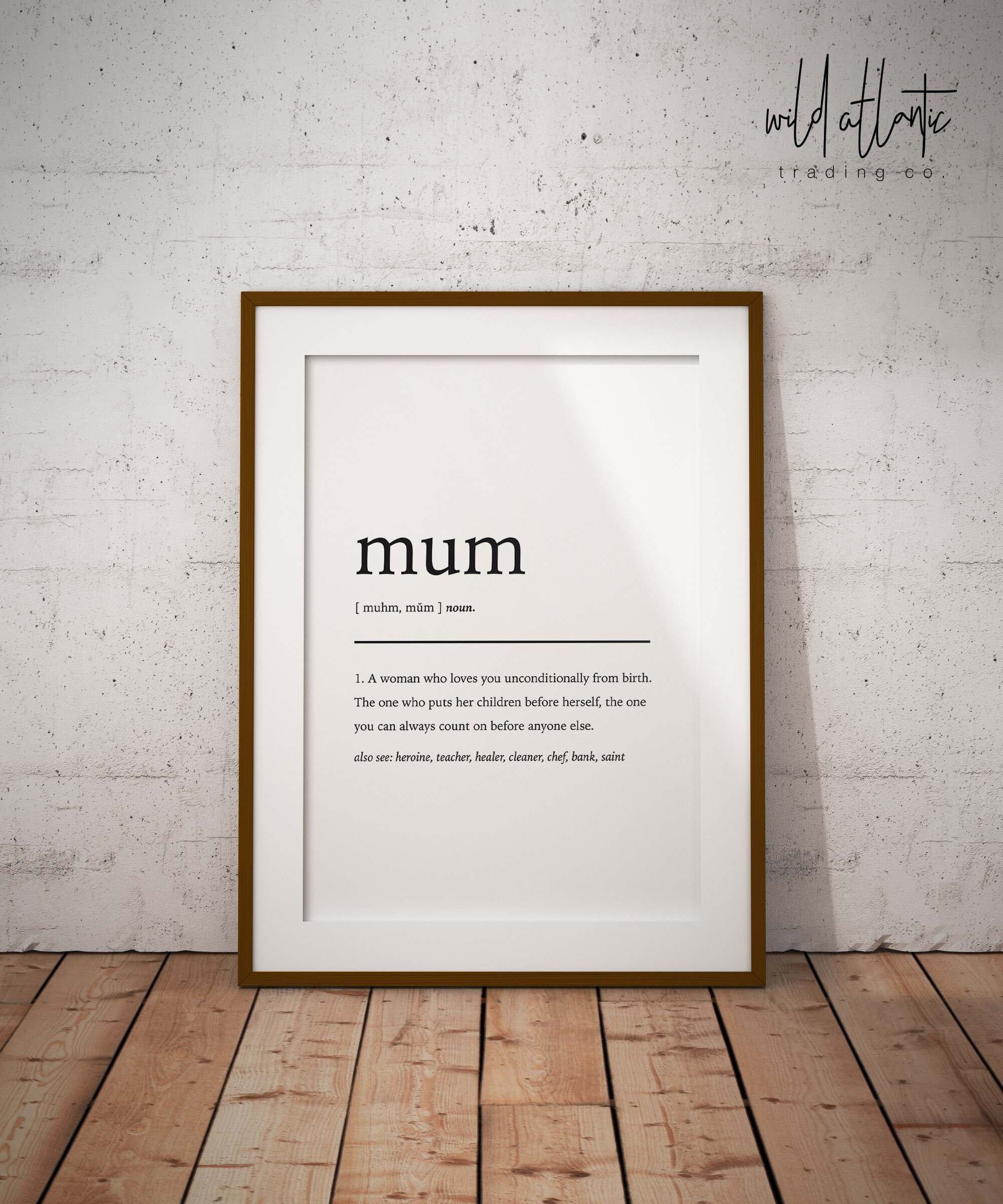 Printable Mum Definition Print Mother's Day Gift Etsy