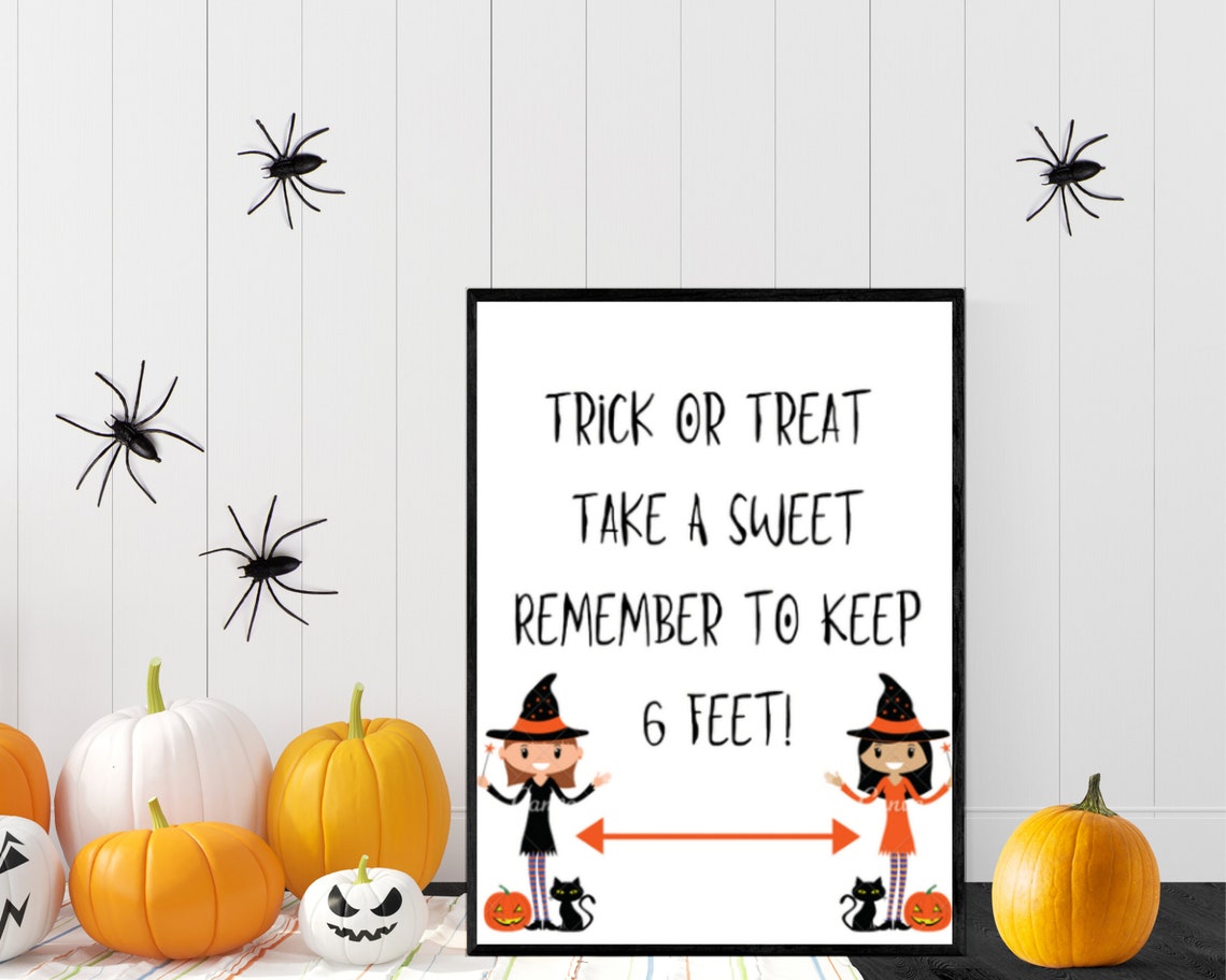 Halloween Candy Bowl Sign Printable Digital Download Etsy