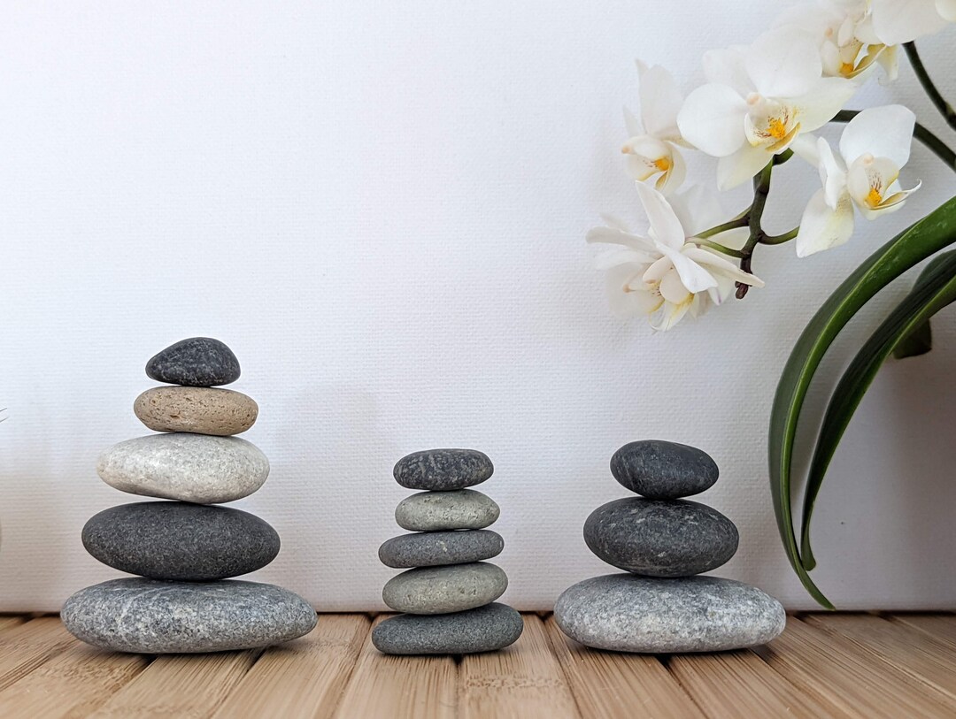 Stone Stacking Miniature Zen Stone Stack Cairn Meditation Yoga Stones Sustainable Gift Idea