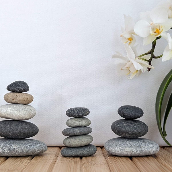 Stone Stacking: Miniatur Zen-Stein-Stapel Cairn Meditation  Yoga-Steine - nachhaltige Geschenk-Idee - Home Decor Zen-Garten-  Beach Pebbles