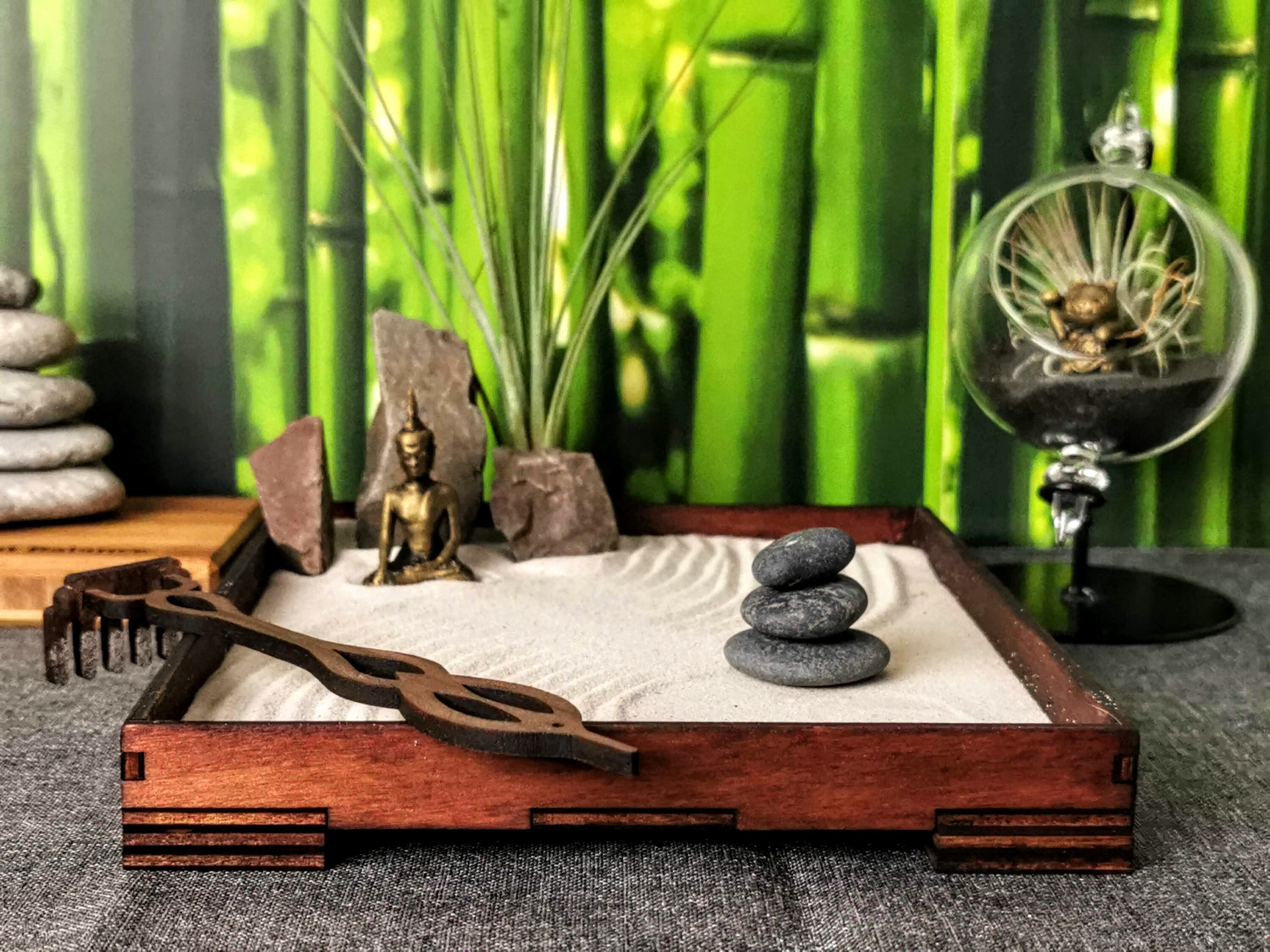 Gift Zen Garden Rectangular With Ganesha or Buddha DIY Set Etsy