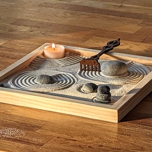 送料込み 特大 夫婦 蛇紋石(国産) 台座付き Amazon.com: MyGift Mini Zen Garden with Ganesh Statue